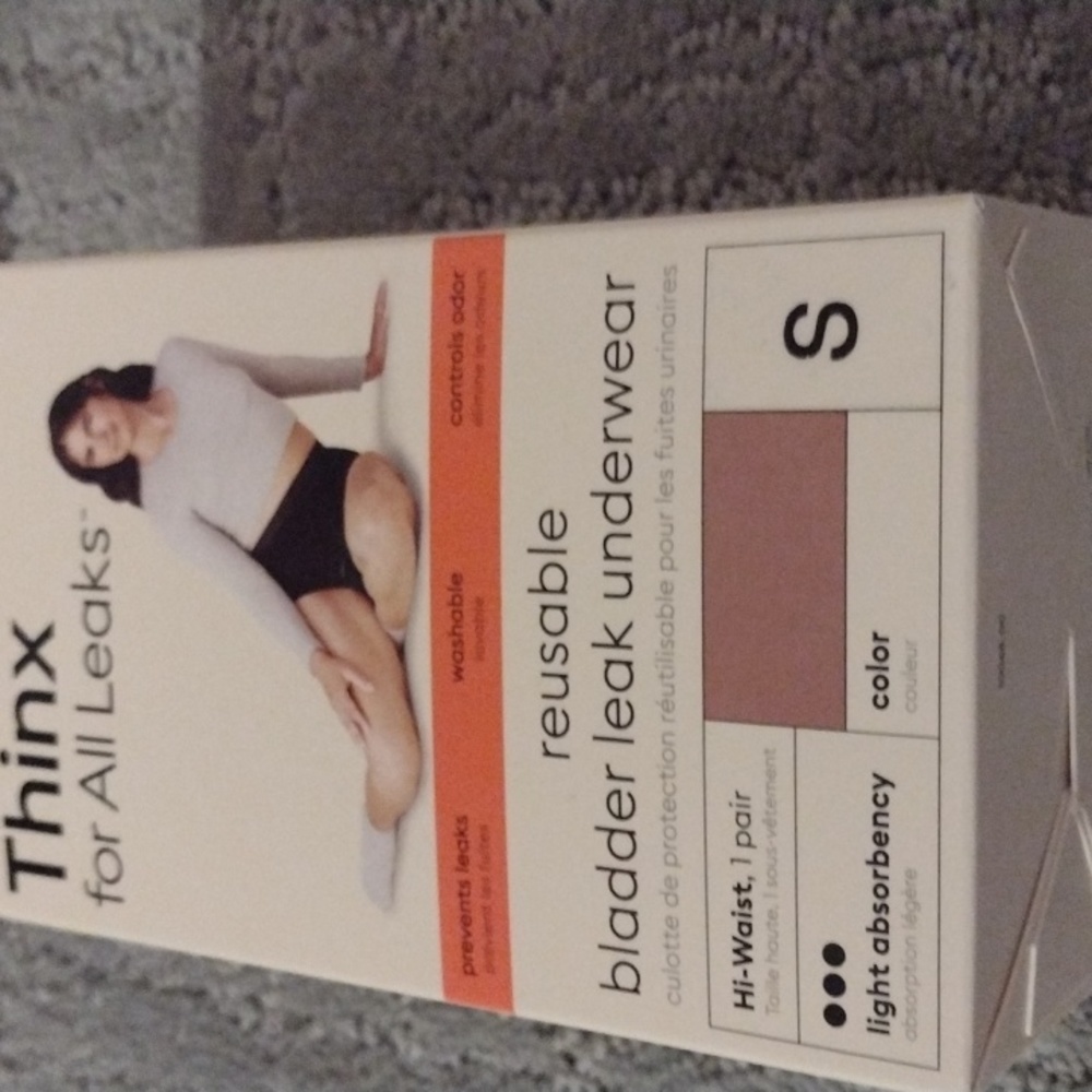 DEAL!!  THINX Reusable Bladder Leak Underwear , Rose High Waist S, 🆕